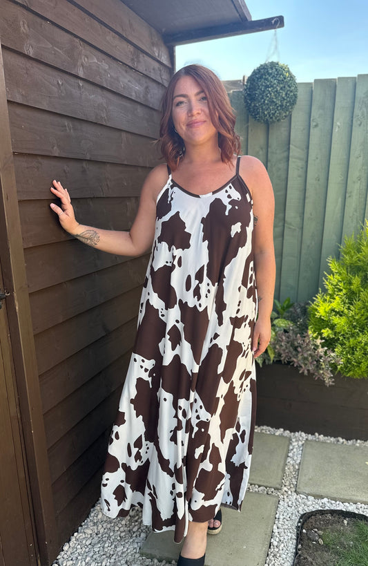 Nashville Maxi Dress (Brown)
