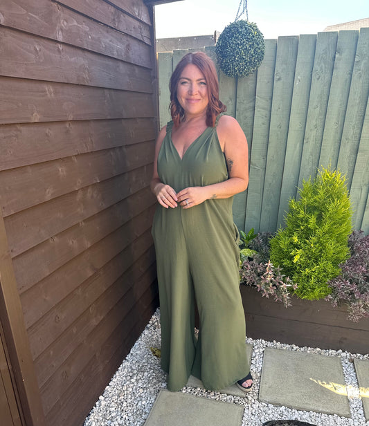 Paris Jumpsuit (Khaki)